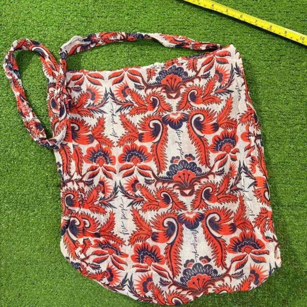 Free People Mesh Produce Beach Bag Lightweight Summer Crossbody